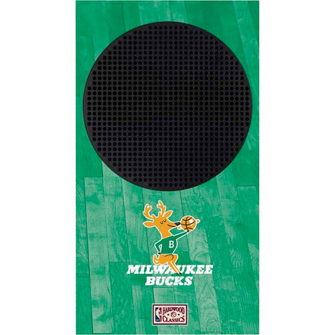 NBA Milwaukee Bucks Hardwood Classics Xbox Series S Console Skin